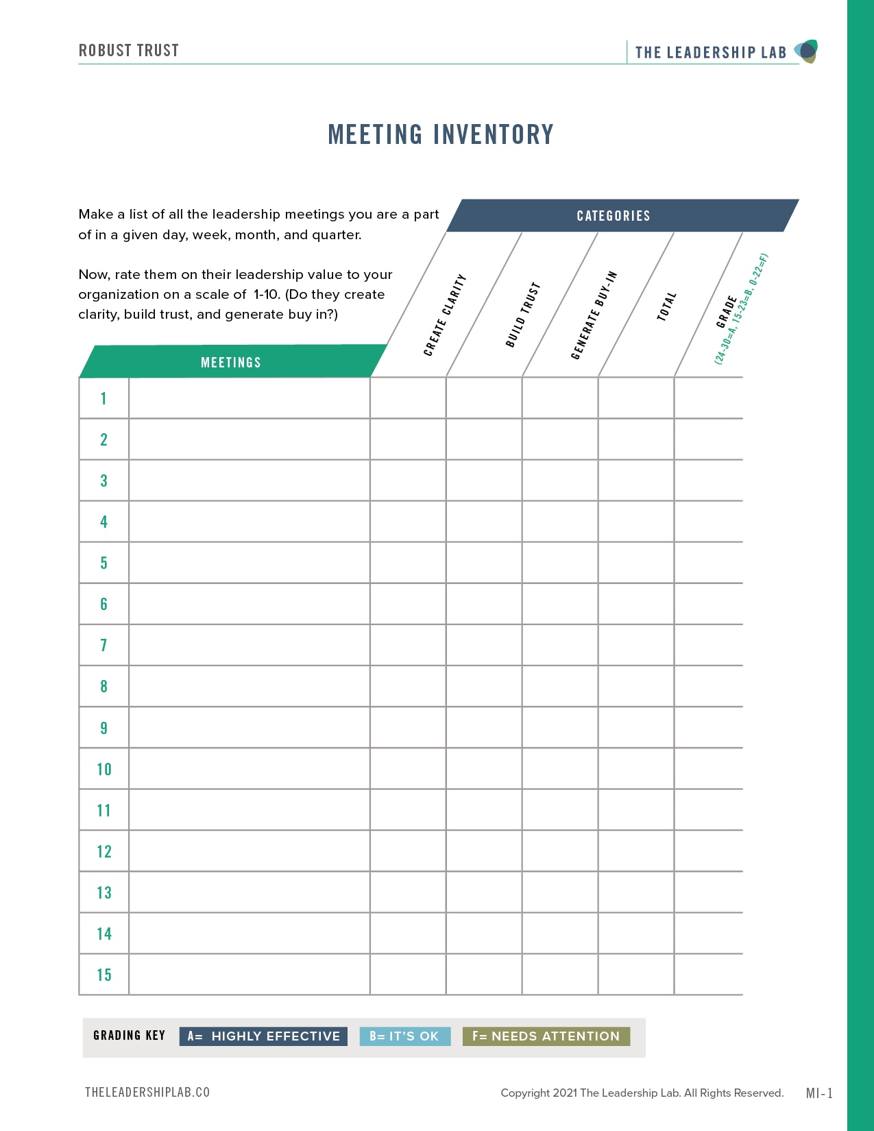 Meeting Inventory